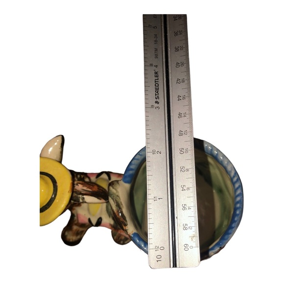 Vintage 1950’s Planter Donkey Pulling Cart Hand Painted Made in Japan - Picture 5 of 9